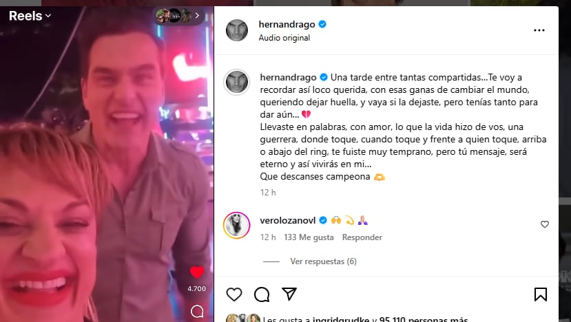 Así despidió Hernán Drago a la Locomotora Oliveras
