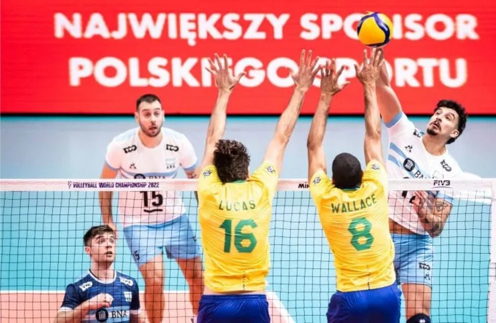 Caída con la frente en alto: Argentina cayó ante Brasil y quedó fuera del Mundial de vóley