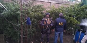 La Agencia de Investigación Criminal (AIC) hizo cinco allanamientos en Rosario y Pérez. (Ministerio de Seguridad de Santa Fe)