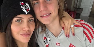 Valentino se fue del país y Wanda Nara no pudo contener las lágrimas.