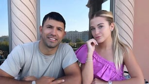 Sergio "Kun" Agüero y Sofía Calzetti . (Instagram @soficalzetti).