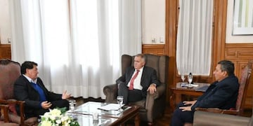 Orellana se reunió con Jaldo para ratificar su apoyo al gobernador.