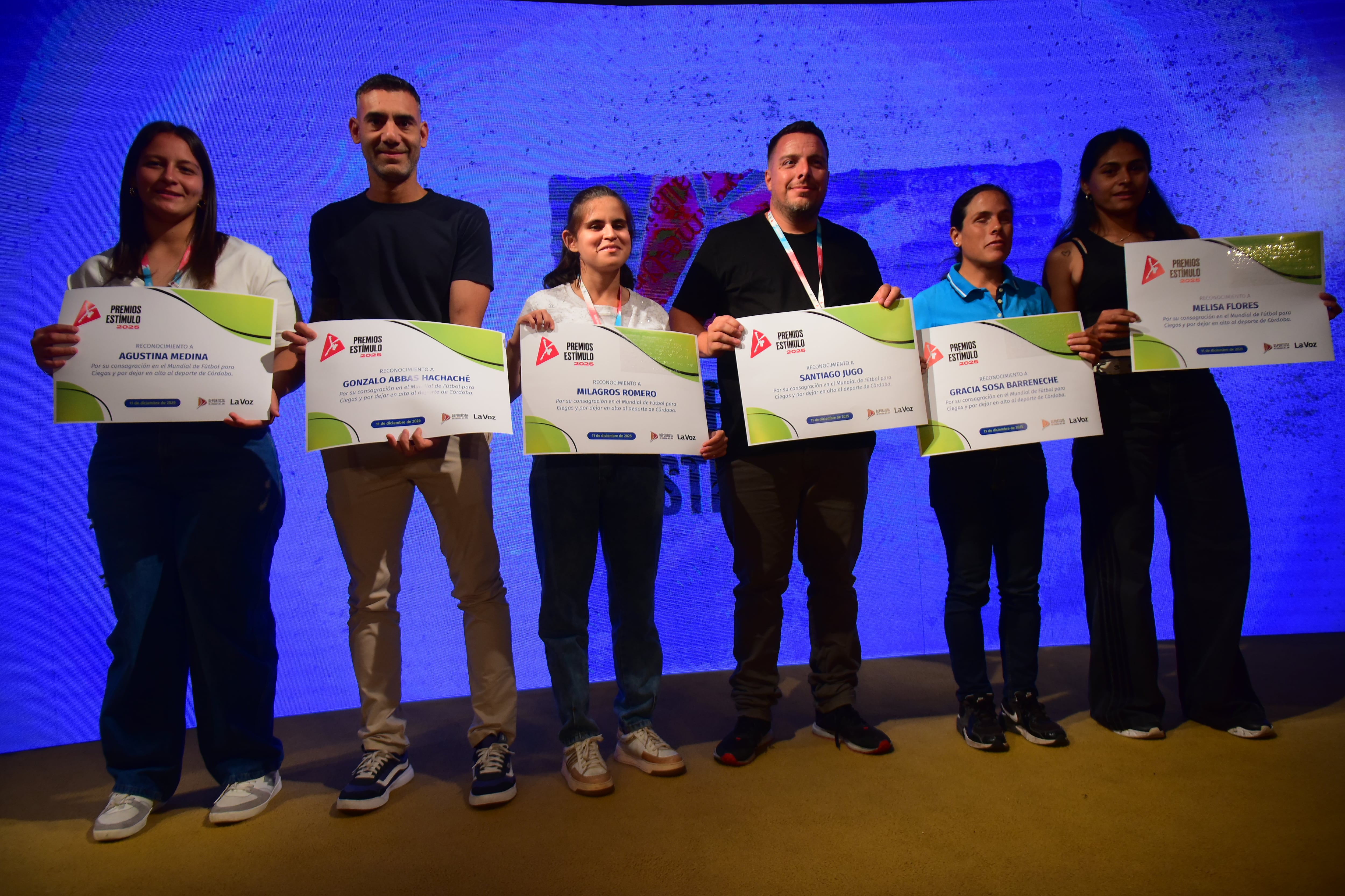 Entrega de los Premios Estímulo a los deportistas destacados del año en el Auditorio de La Voz (Foto Javier Ferreyra)