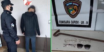 Terminó detenido tras robar en una óptica en Capioví.