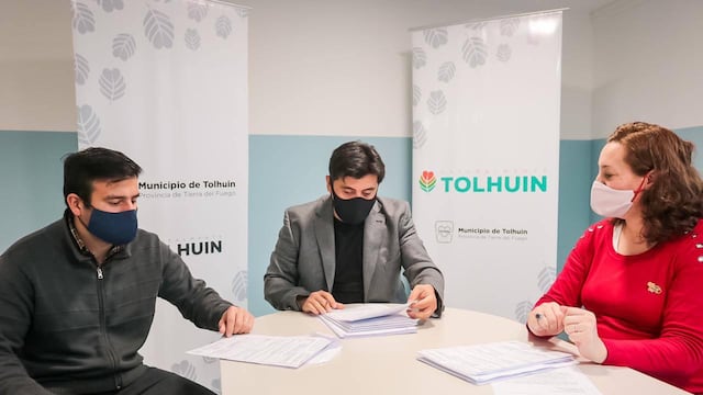 El Municipio de Tolhuin culminó con los planos para el registro definitivo del B° "Altos de la montaña".