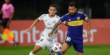 Carlos Tevez. El capitán y referente de Boca. (Fotobaires)