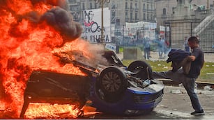 Protestas e incidentes registrados en los alrededores del Congreso. (AP)