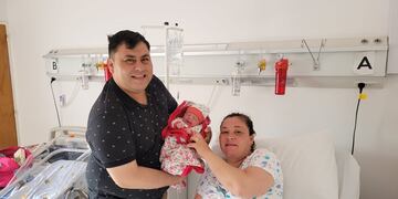 María Guadalupe nació en la Clínica Regional Arroyito