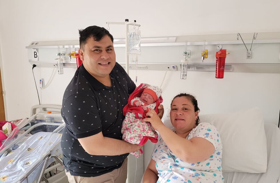 María Guadalupe, la bebé nacida en Navidad en la Clínica Regional Arroyito