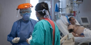 Según el informe semanal del ministerio de Salud la ocupación de camas UTI es del 36,31% en la Provincia. Ignacio Blanco/Mendoza