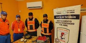 La droga estaba dentro de una mochila escondida a un costado de la Ruta Nacional 34. Intervino personal especializado por disposición federal.