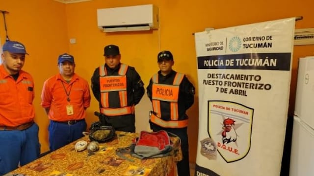 La droga estaba dentro de una mochila escondida a un costado de la Ruta Nacional 34. Intervino personal especializado por disposición federal.