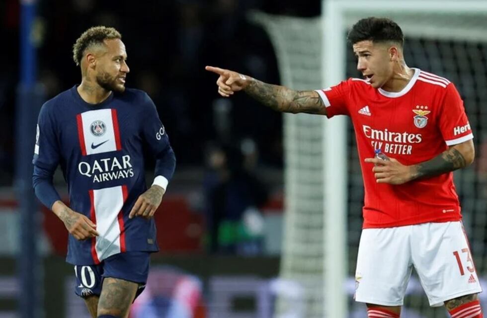 El picante cruce entre Enzo Fernández y Neymar, tras el empate entre PSG y Benfica: “No te dije pelo...”