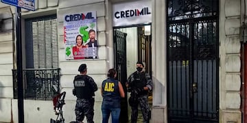 Allanamiento de financiera céntrica