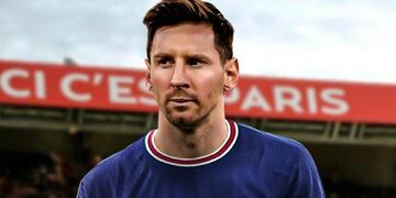 Así se vería Messi con la casaca parisina.