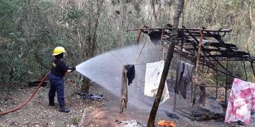 Otro foco de incendio tuvo lugar en la Selva Yryapú.