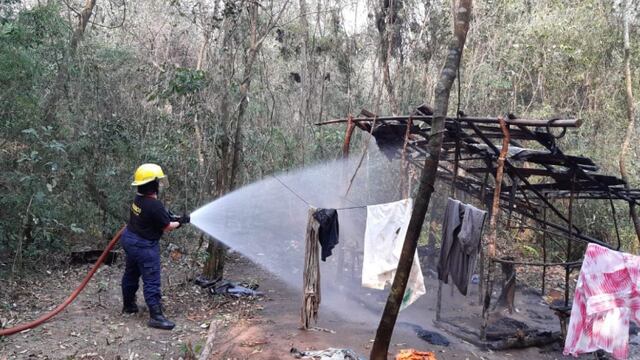 Otro foco de incendio tuvo lugar en la Selva Yryapú.