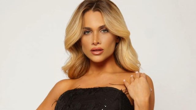 Camila Homs tomó mate en microbikini de tiras negras y enamoró a sus fans en Instagram.