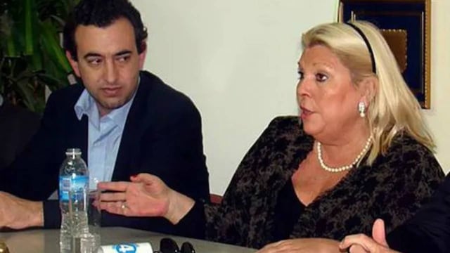 Pablo Javkin y Elisa Carrió, cuando compartían partido