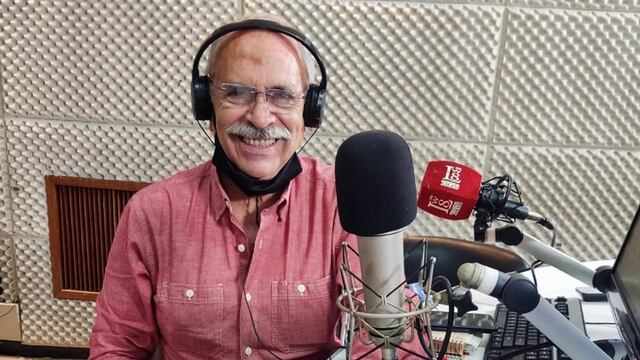 Jorge Solís, popular locutor jujeño de larga trayectoria en radio y televisión.
