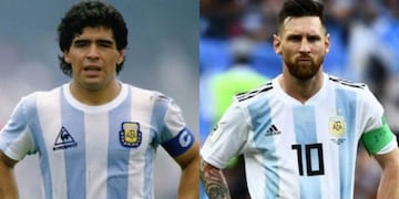 Dos calles que se unen en una esquina fueron rebautizadas como Diego Maradona y Lionel Messi.