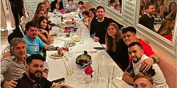 La familia de Lionel Messi pasó con él el día libre antes de la final contra Francia.
