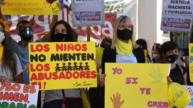 La marcha se enmarcó en las actividades por el Día Mundial para la Prevención del Abuso Infantil. / Diario Huarpe