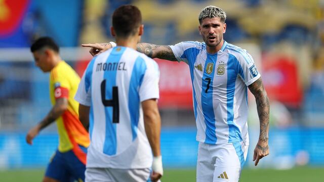 Rodrigo De Paul y Montiel, piezas claves en el elenco de Scaloni. / Gentileza.