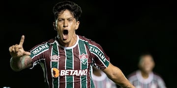 Germán Cano, el autor de un hat-trick ante River