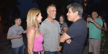 Gabriel Batistuta, Facundo Manes y Carolina Losada