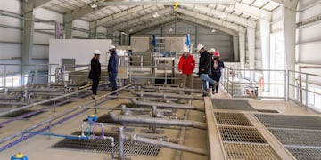 Funcionarios de Nación recorrieron las plantas cloacales de Ushuaia