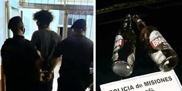 Dos individuos ocasionaron disturbios en la vía pública en Leandro N. Alem.