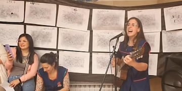 Las seños de los niños armaron una canción con las frases que dijeron ellos sobre los incendios en Rosario.