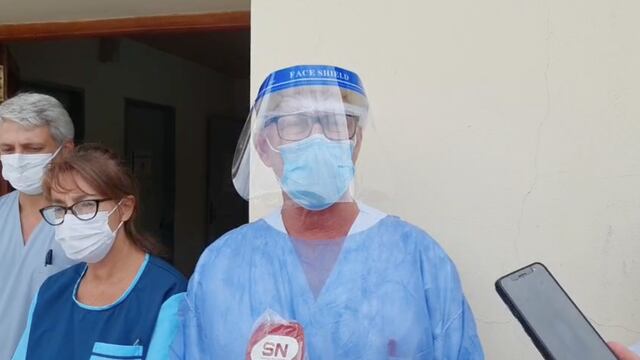 Conferencia de prensa de los médicos del Hospital Pintos