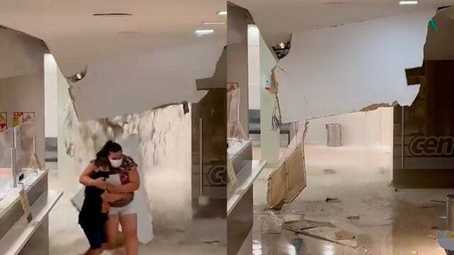 Colapsó el techo de la guardia del Sanatorio de Niños.