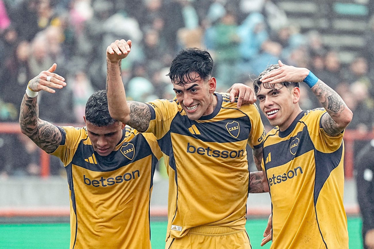 Boca festejó en su visita a Aldosivi. (Prensa Boca)