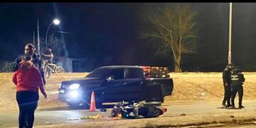 Accidente fatal en Guiñazú, en la mañana del jueves.