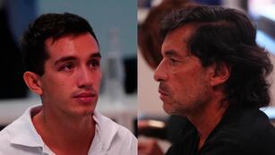 Soto y el padre de Gutiérrez en el juicio.