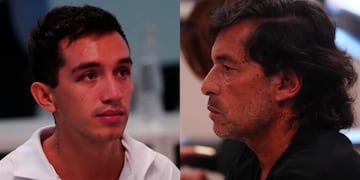 Soto y el padre de Gutiérrez en el juicio.