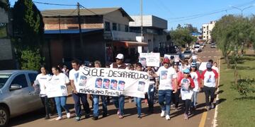 Irigoyen: marcharon pidiendo la aparición de Maximiliano Pimentel.