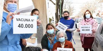 Aplicaron la vacuna 40.000 en Rafaela