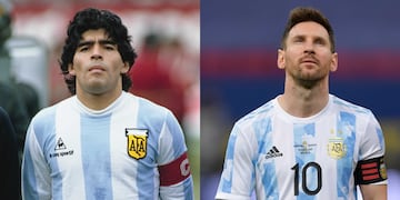 Messi y Maradona