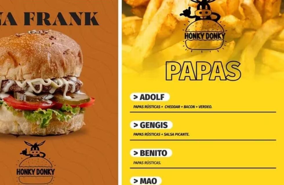 Escándalo en Rafaela: un local de comidas rápidas ofrecía hamburguesas “Ana Frank” y papas “Adolf”