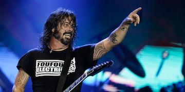 ARCHIVO - Dave Grohl de la banda Foo Fighters durante su presentación en el festival Rock in Rio en Río de Janeiro, Brasil el 29 de septiembre de 2019. Los Foo Fighters anunciaron que preparan su primer álbum desde la muerte de su baterista Taylor Hawkins. (Foto AP/Leo Correa, archivo)