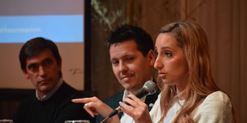 Así fue la visita de Julia Strada, directora del Banco , en Tandil.