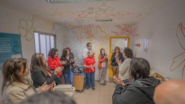 Inauguraron un mural en el Banco de Sangre del hospital Regional Ushuaia