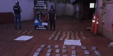 Mado: la Policía de la provincia secuestró 83 panes de marihuana