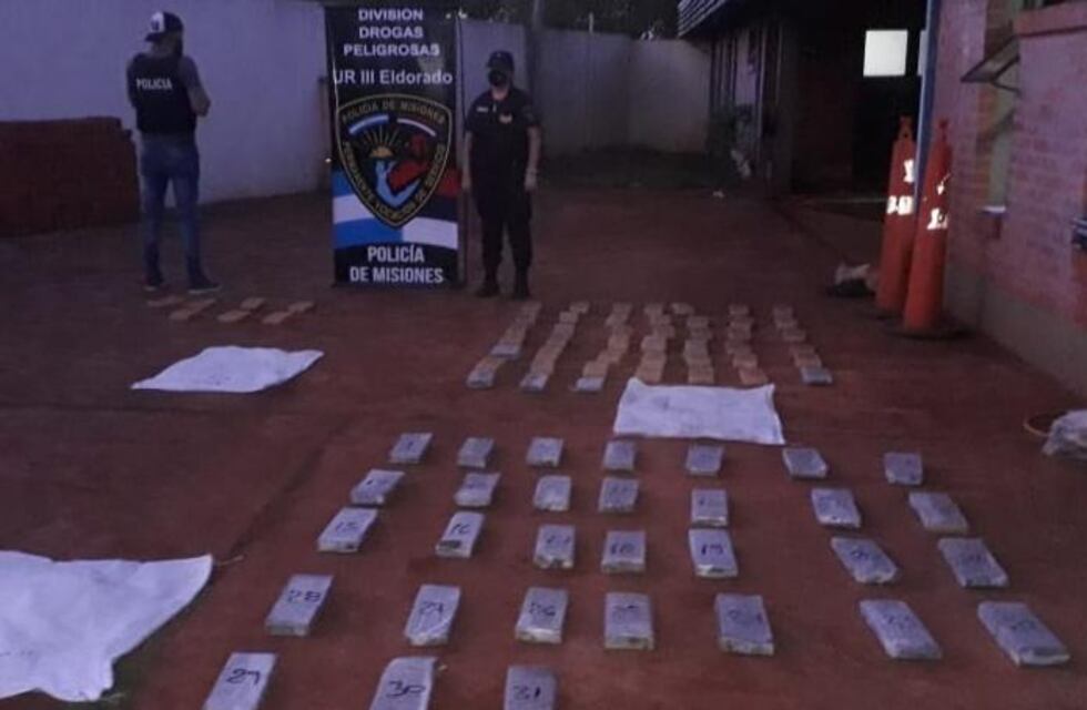 Mado: la Policía de la provincia secuestró 83 panes de marihuana