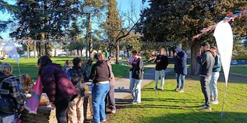 Nuevos Aires realizó una nueva jornada comunitaria está vez, en la Plaza Isla Malvinas