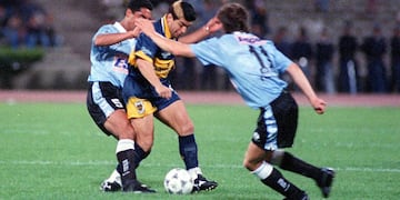 El Diez mostró un buen nivel en el último partido que jugó en Córdoba con la azul y oro.